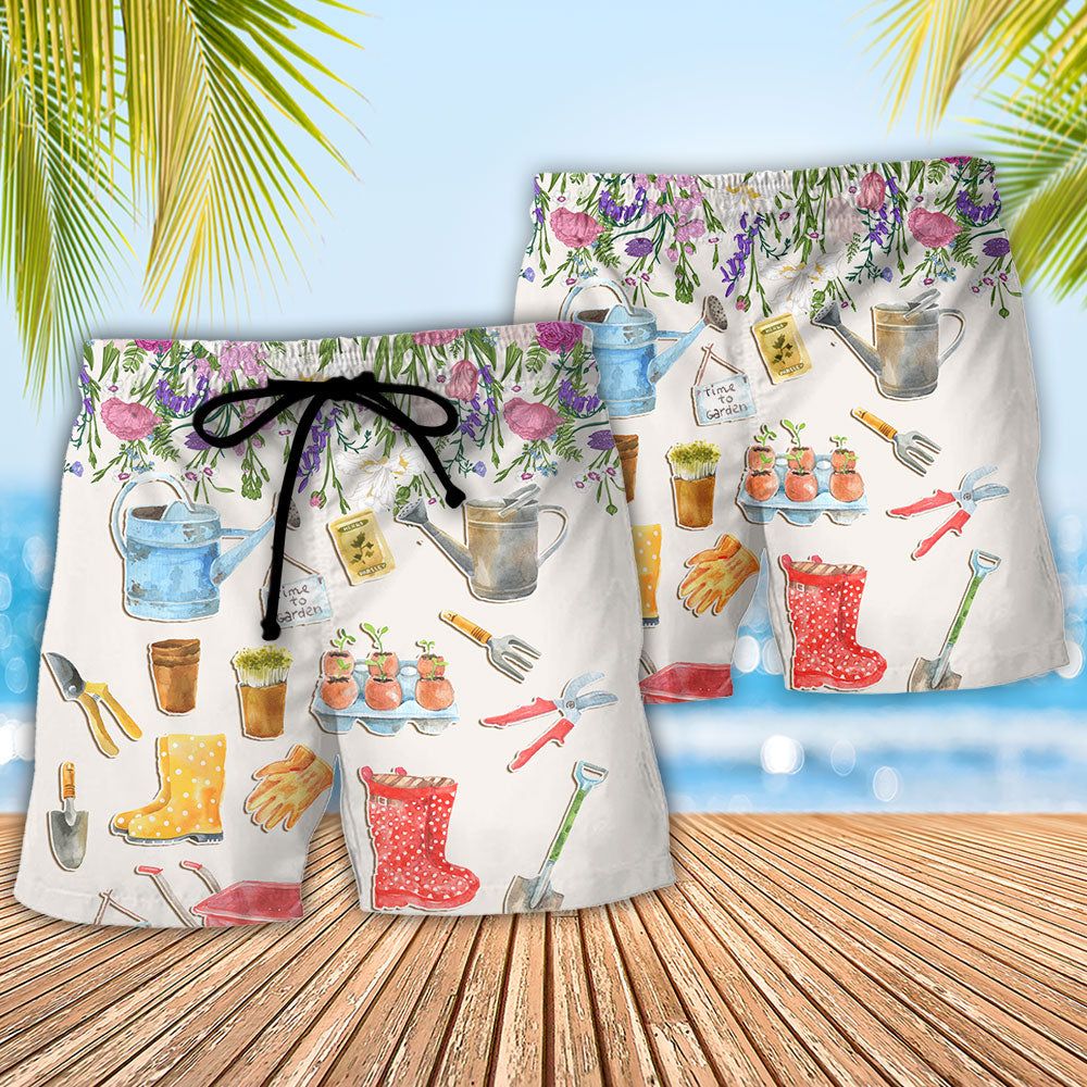 Gardening I Garden So I Don’t Choke People Flowers Vintage Art Trendy Aloha Hawaiian Beach Shorts