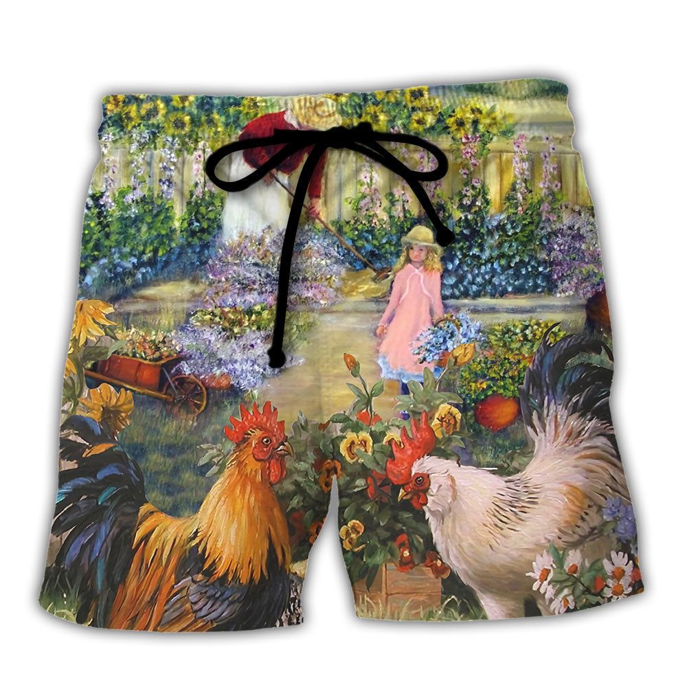 Gardening I Just Want To Work In My Garden Retro Vintage Vibe Trendy Aloha Hawaiian Beach Shorts Gardening I Just Want To Work In My Garden Retro Vintage Vibe Trendy Aloha Hawaiian Beach Shorts