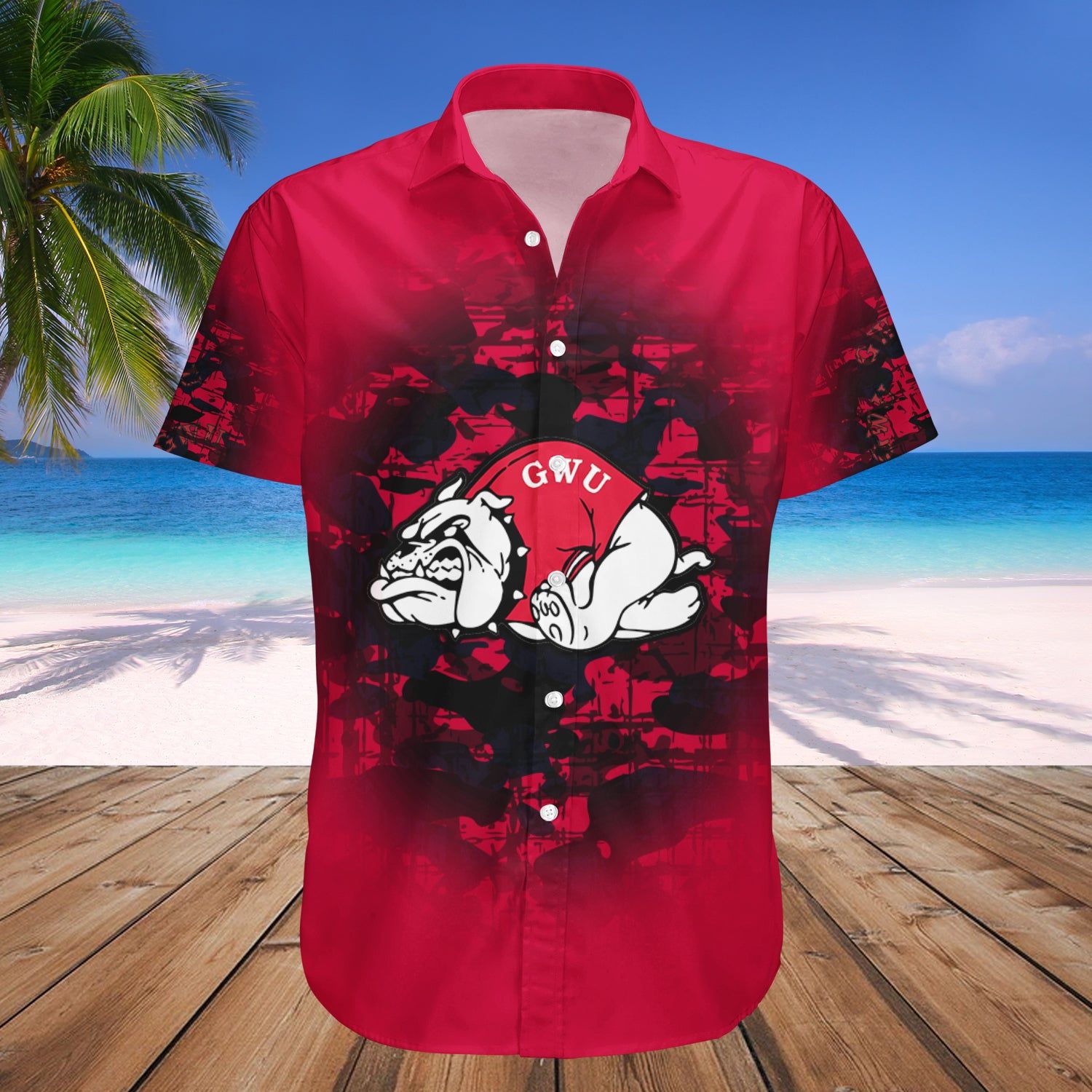 Gardner-Webb Runnin’ Bulldogs Hawaii Shirt Camouflage Vintage – NCAA
