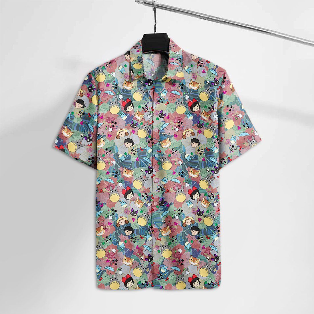 Gb Hawaiian Shirt Gb Face Emojis Ttoro Jiji Cat Characters Hawaii Tshirt