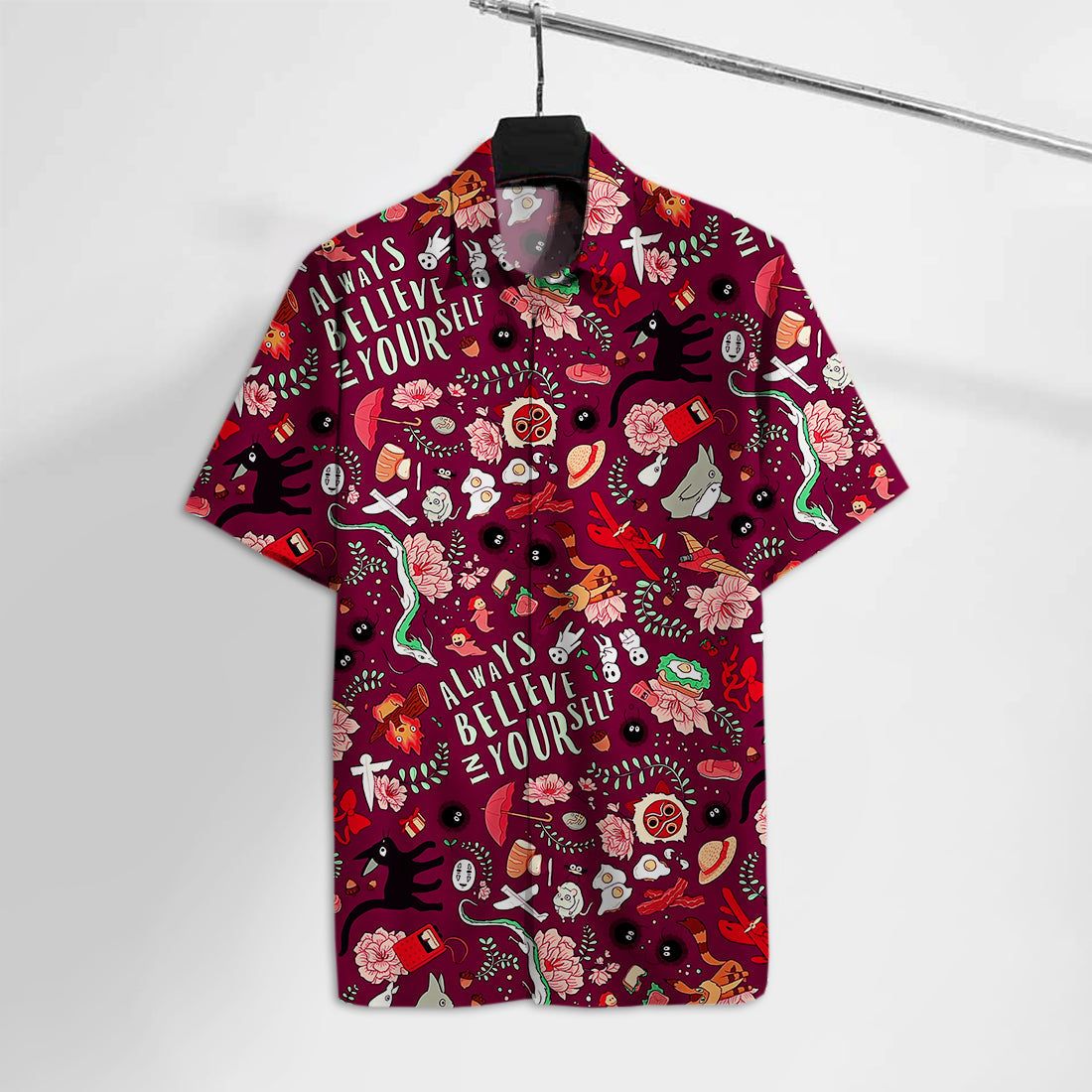 Gb Hawaiian Shirt S.Ghibli Always Believe In Yourself Hawaii Tshirt Cute Gb Aloha Shirt
