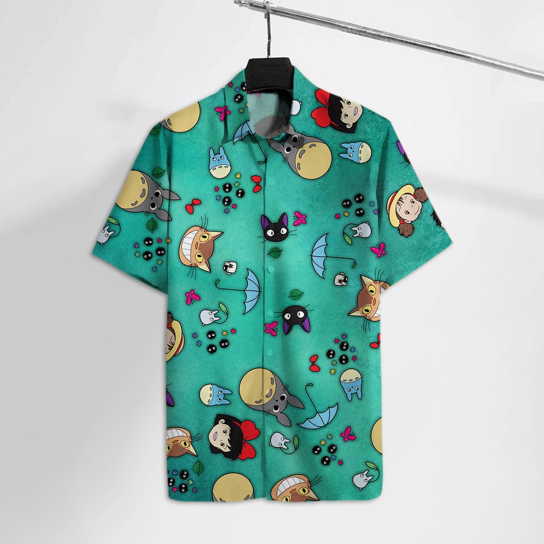 Gb Hawaiian Shirt S.Ghibli Emoji Faces Hawaii Tshirt Cute Gb Totoro Aloha Shirt