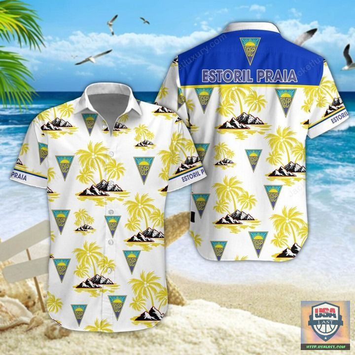 Gd Estoril Praia Coconut Tree Hawaiian Shirt