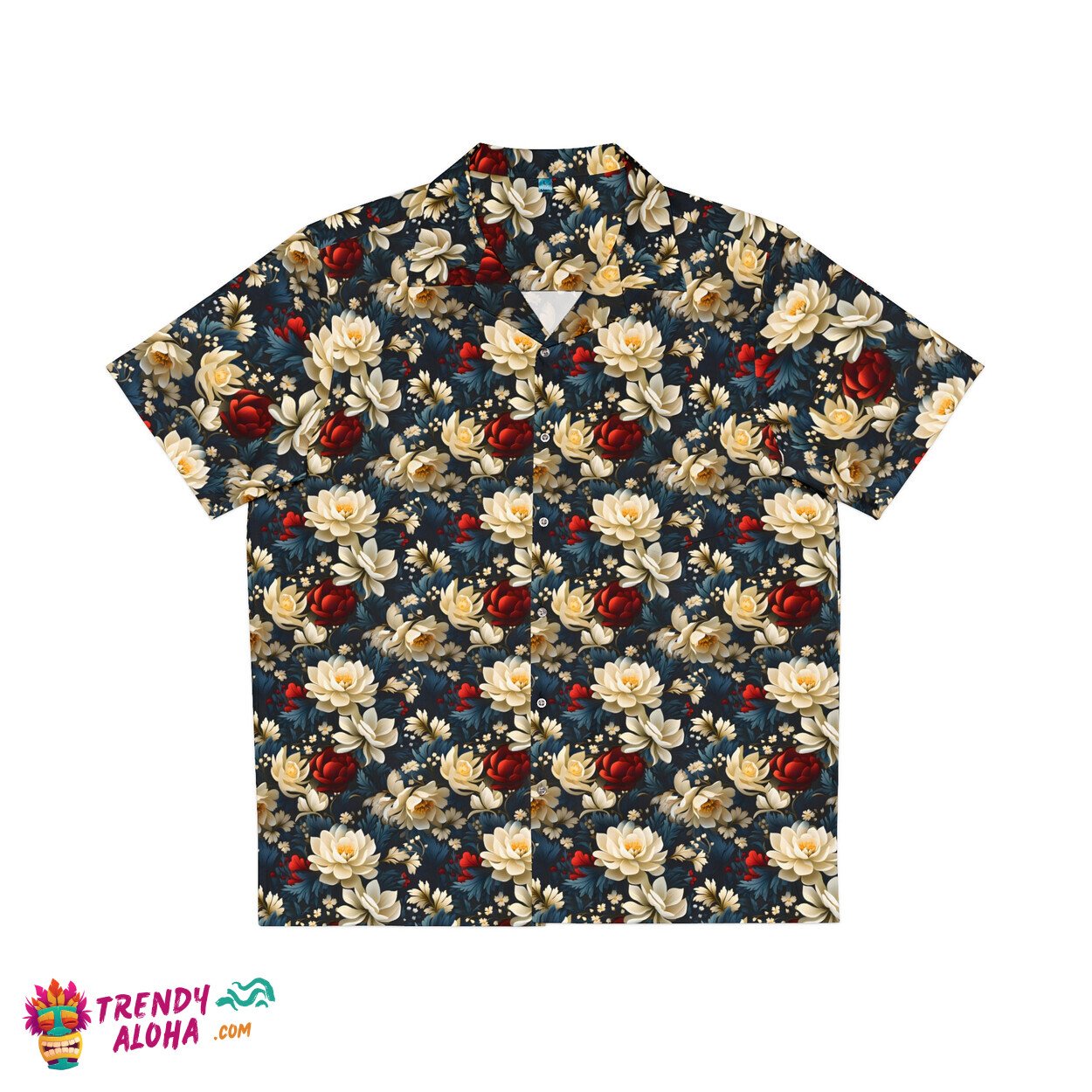 Geek Floral Fusion Print Hawaiian Shirt for the Stylish Nerd
