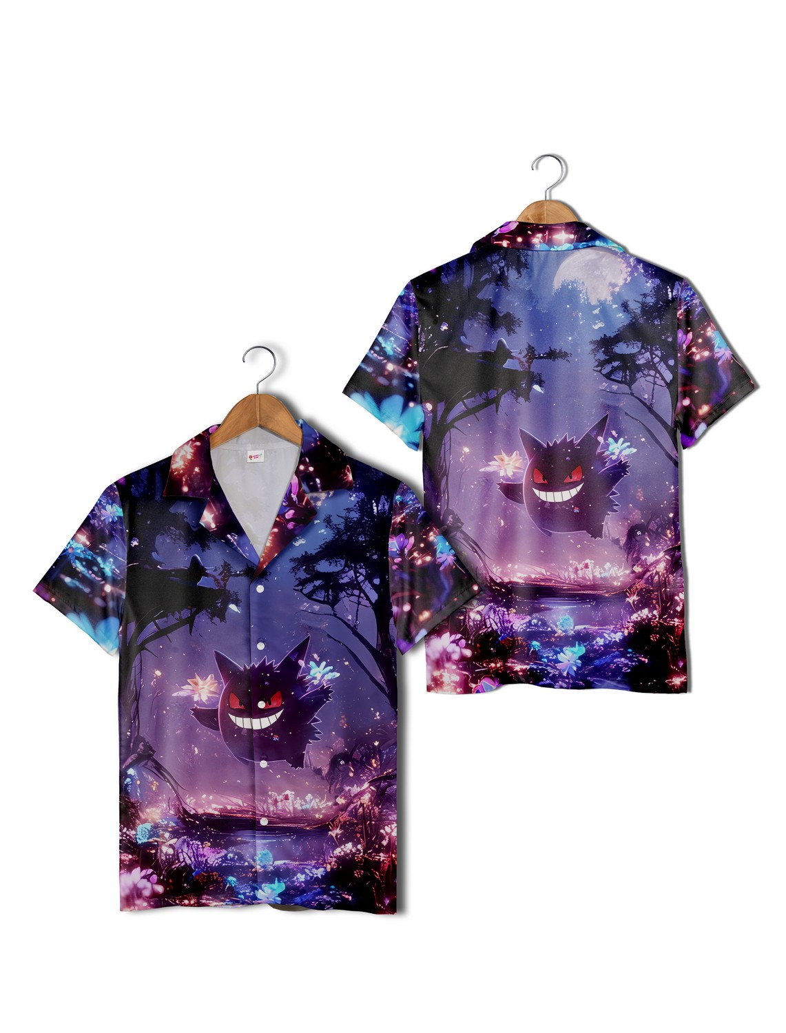 Gengar Pokemon Hawaiian Shirt, Halloween Ghost Theme Aloha Beach Shirt Summer Trip Set Gengar Pokemon Hawaiian Shirt, Halloween Ghost Theme Aloha Beach Shirt Summer Trip Set