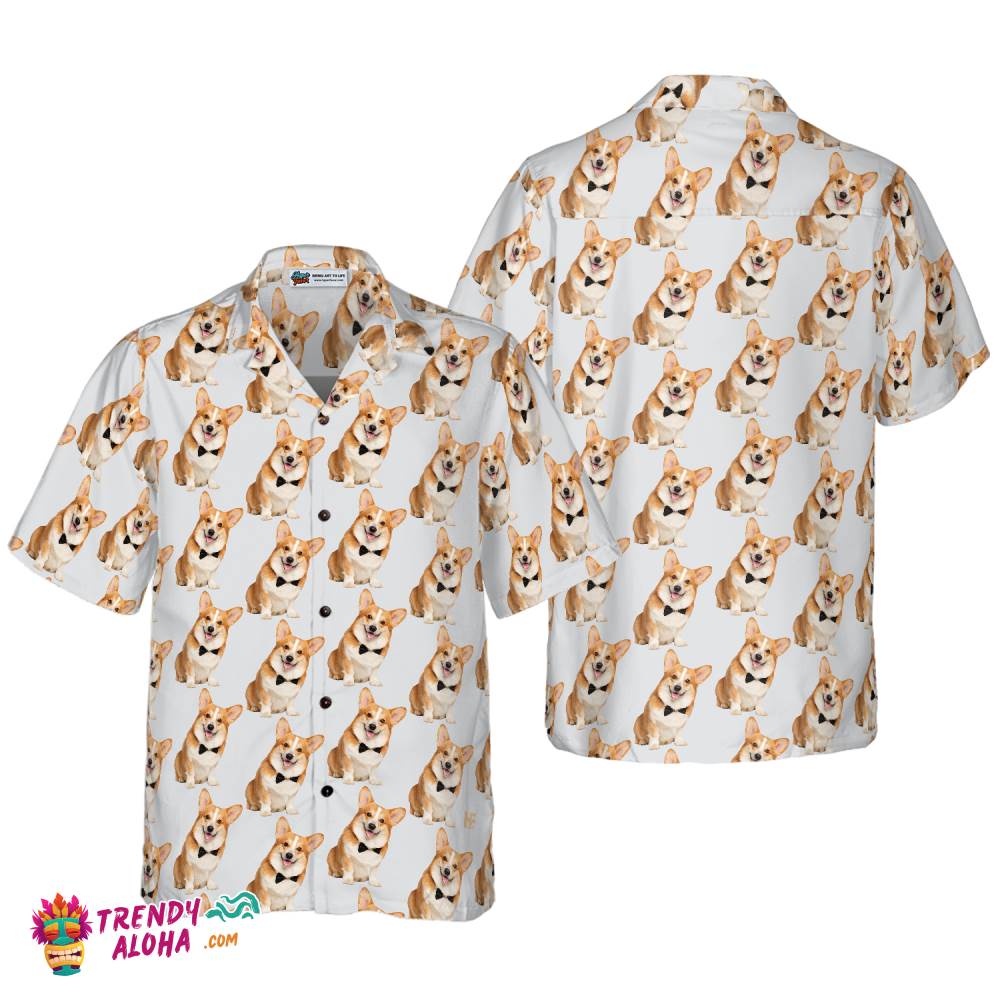 Gentleman Corgi Hawaiian Shirt, Best Corgi Shirt For Men And Women