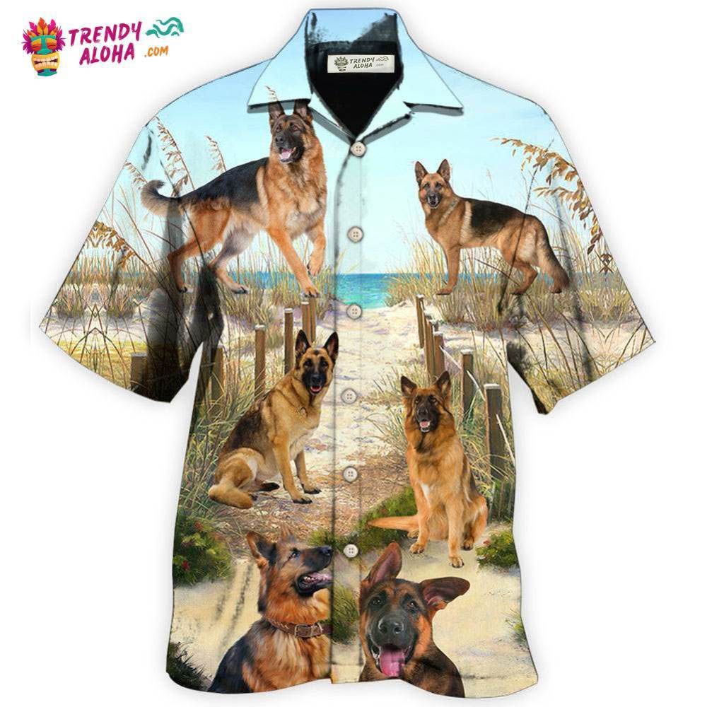 German Shepherd Best Friends For Life In Sand Hawaiian Shirt – Trendy Aloha German Shepherd Best Friends For Life In Sand Hawaiian Shirt – Trendy Aloha