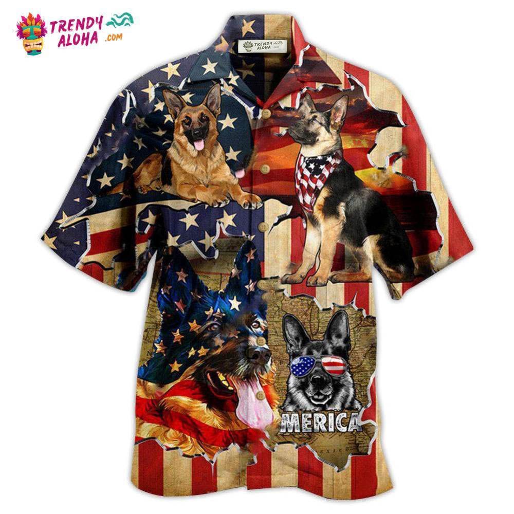 German Shepherd Dog America Protected By German Shepherd Hawaiian Shirt – Trendy Aloha German Shepherd Dog America Protected By German Shepherd Hawaiian Shirt – Trendy Aloha