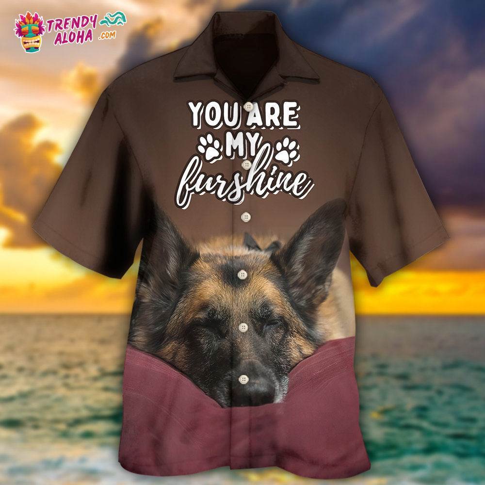German Shepherd Sleepy Dog You Are My Furshine Hawaiian Shirt – Trendy Aloha