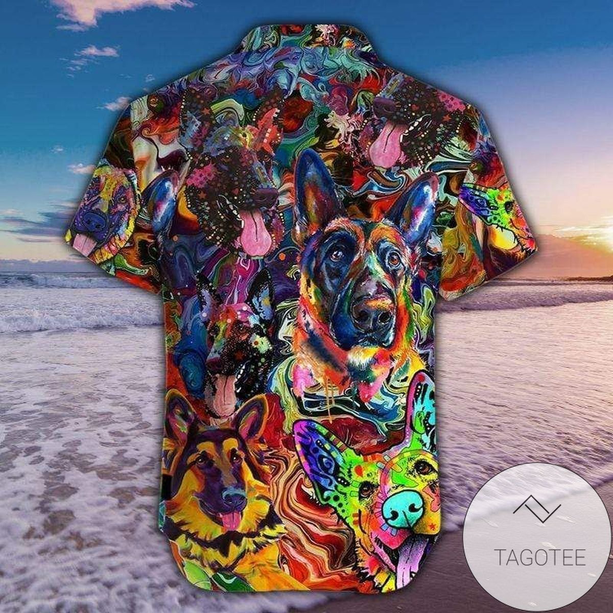 German Shepherd’s Majestic Stance for Dog Lovers Hawaiian Shirt