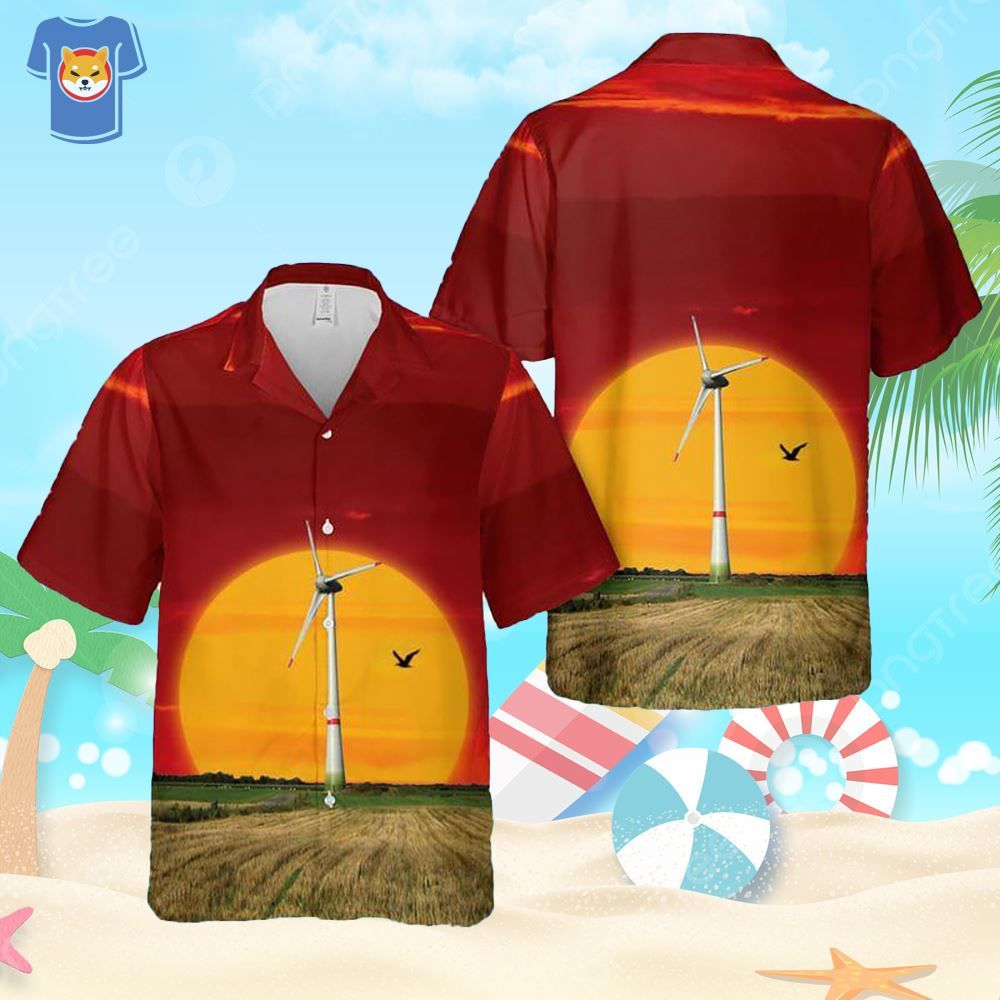 Germany Enercon Gmbh E- Wind Turbine Hawaiian Shirt For Men And Women