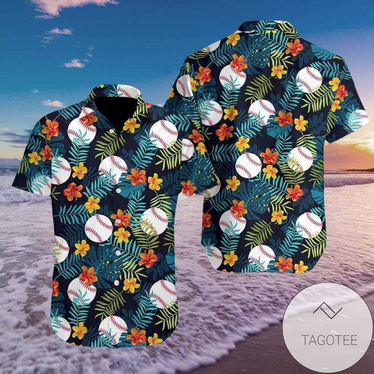 Get Here Baseball Simple Hibiscus Hawaiian Shirts Fantastic
