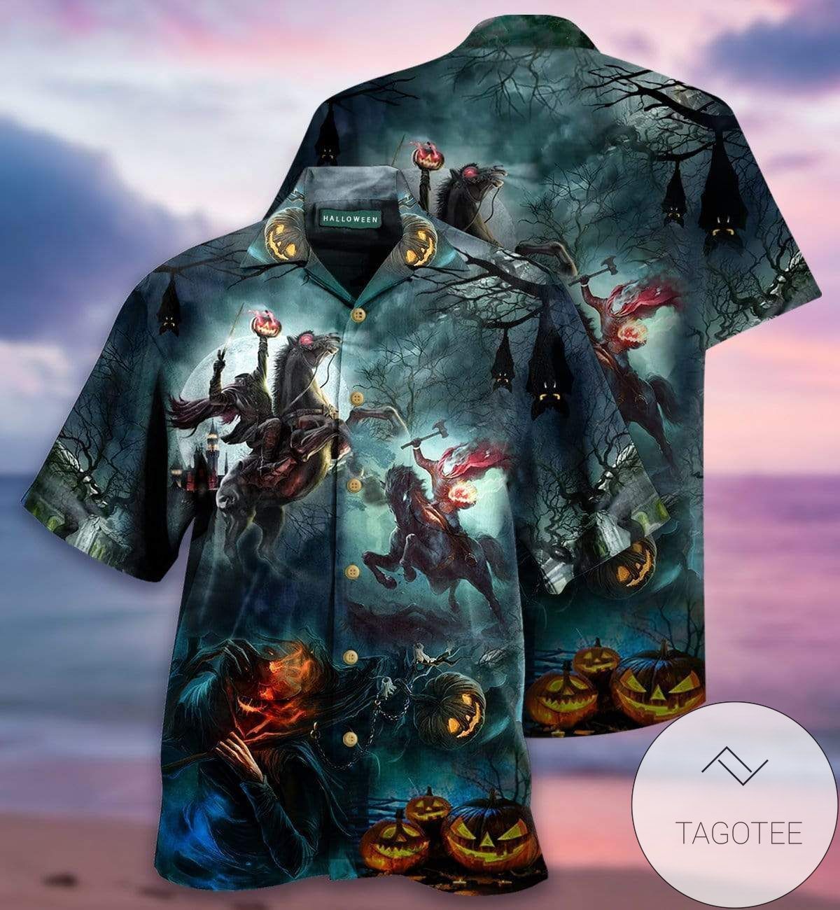 Get Here Dark Horse Where Is My Head Halloween Hawaiian Shirts