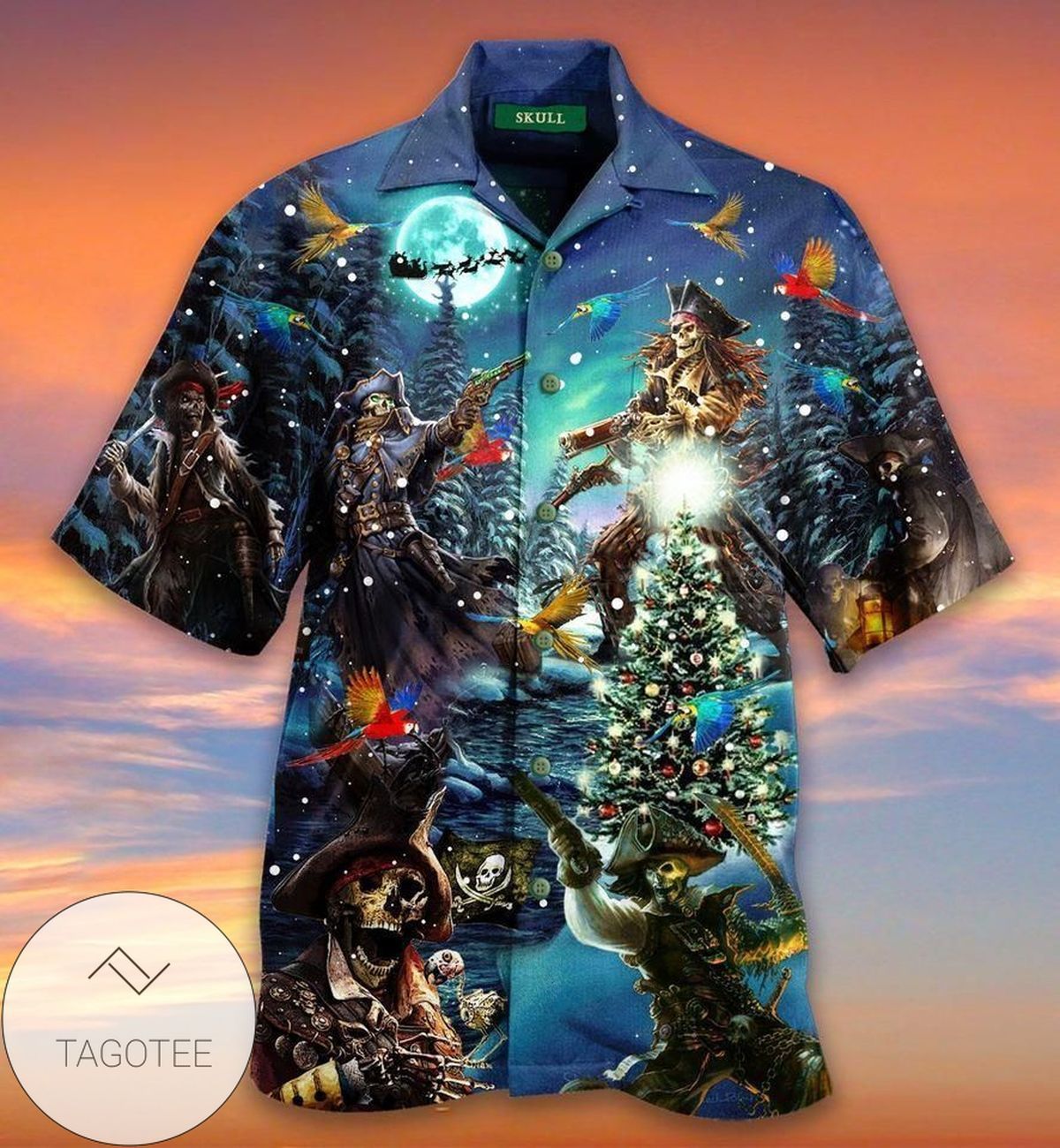 Get Here Honor Pirate Welcome Christmas Hawaiian Shirts