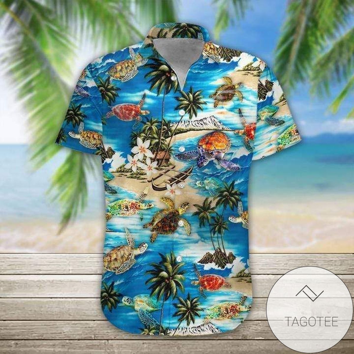 Get Here Sea Turtle Surfing Summer Vibe Tropical Hawaiian Shirts
