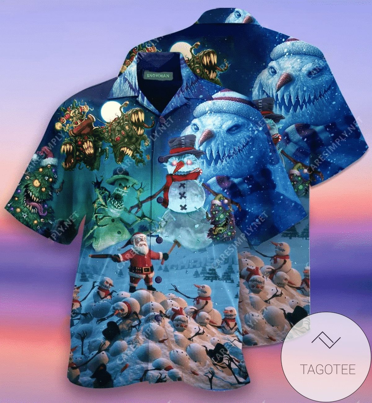 Get Now Hawaiian Shirts Christmas Scary Snowman