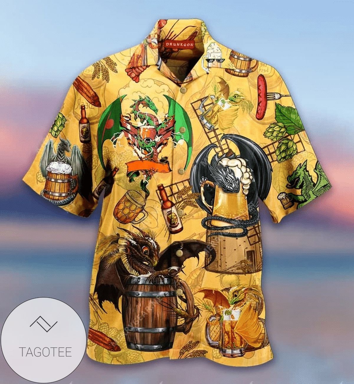 Get Now Hawaiian Shirts Drunkgon Dragon Gets Drunk