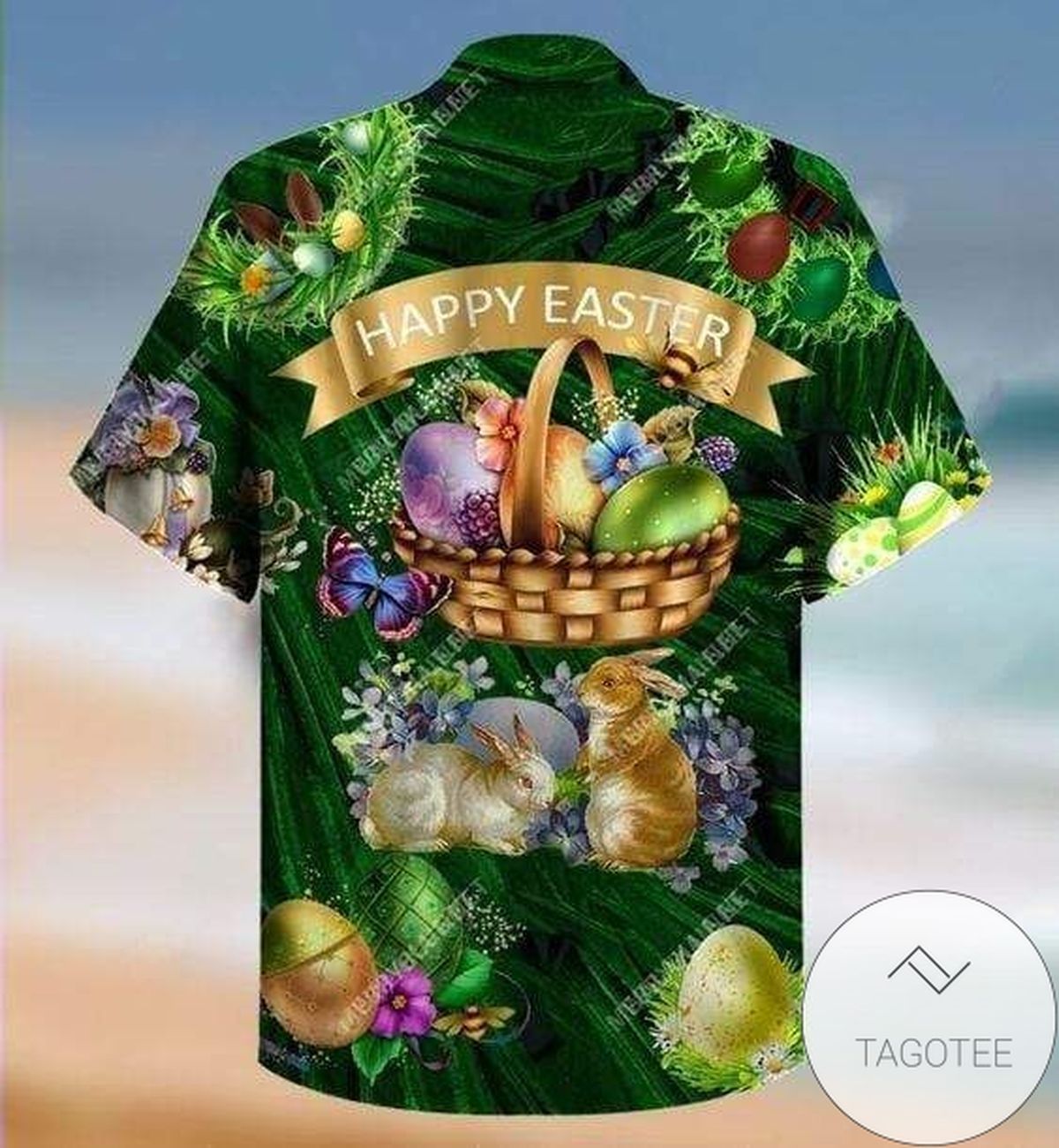Get Now Hawaiian Shirts Happy Easter Day Green April