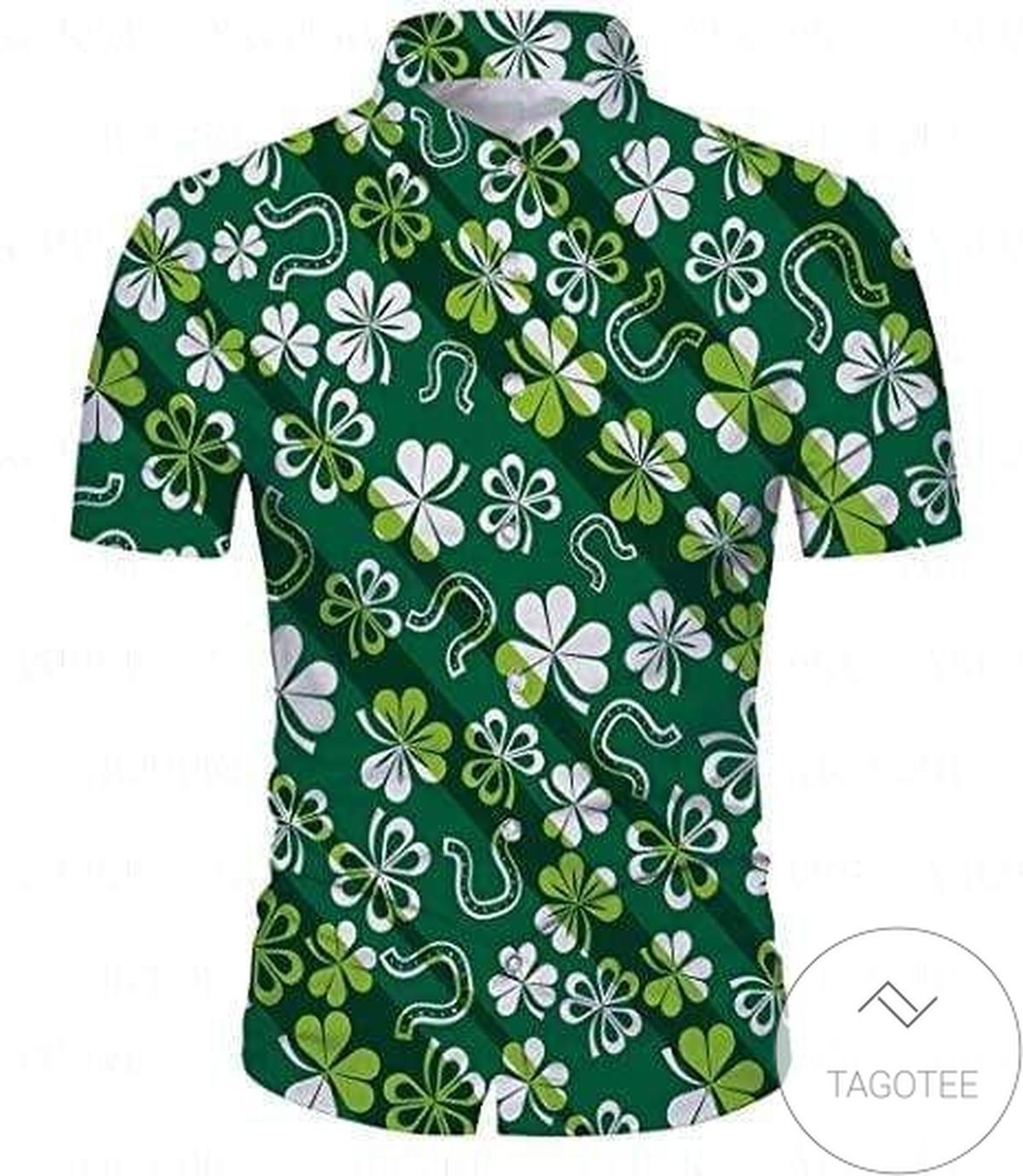Get Now Shamrock Pattern Saint Patricks Day Hawaiian Shirts