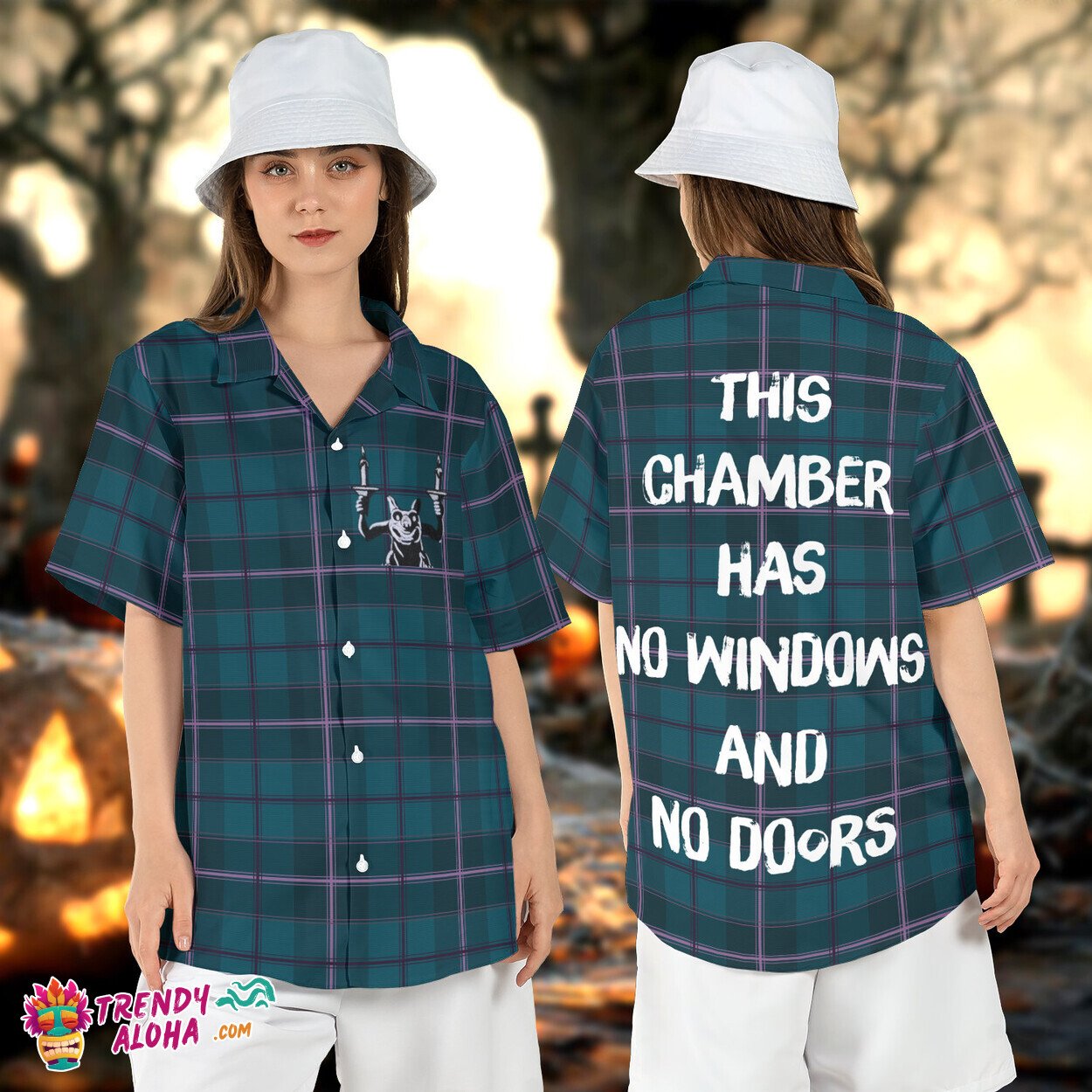 Ghost Dog Haunted Mansion Chamber With No Windows Halloween Shirt