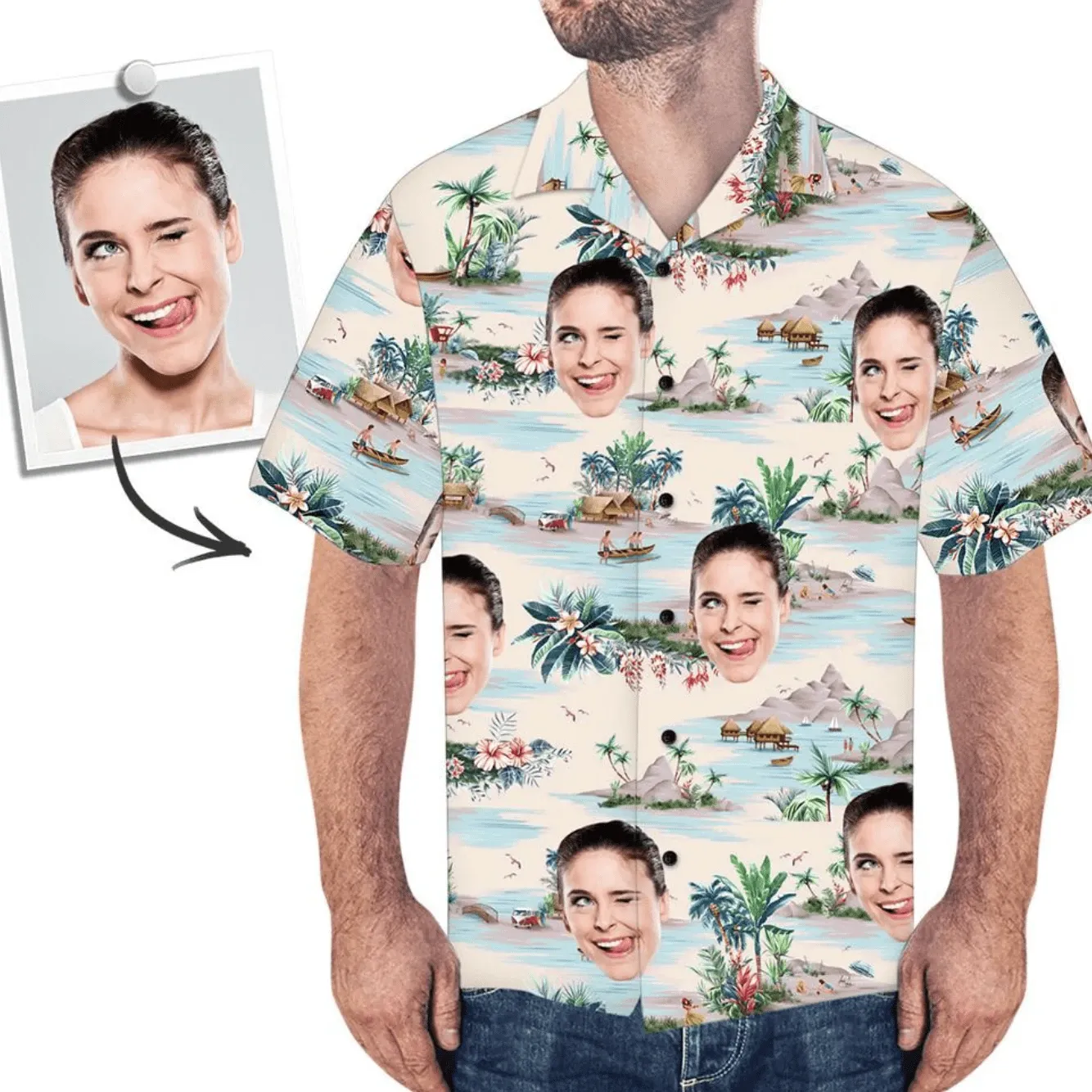 Gift For Mother Mothers Day Gifts Vintage Summer Face Hawaiian Shirt