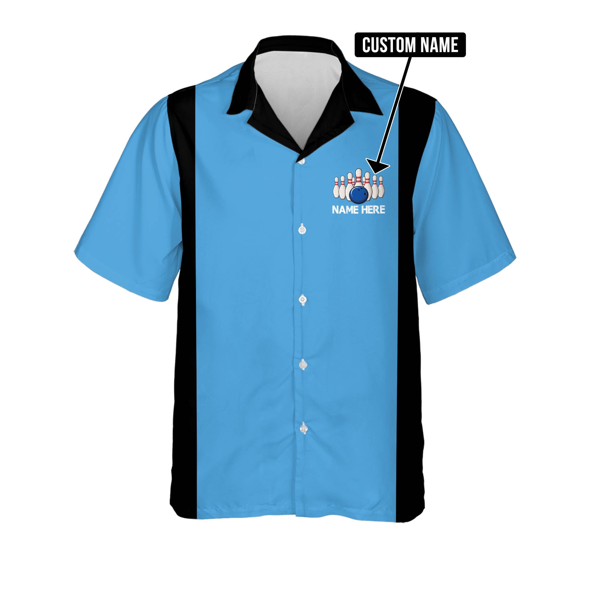 Girls Only Want Guys With Bowling Skills Personalized Name Trendy Hawaiian Shirt