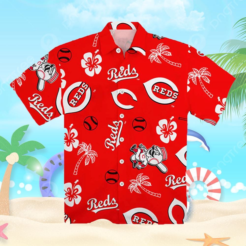 Giveaway Reds Baseball Special Edition Hawaiian Shirt