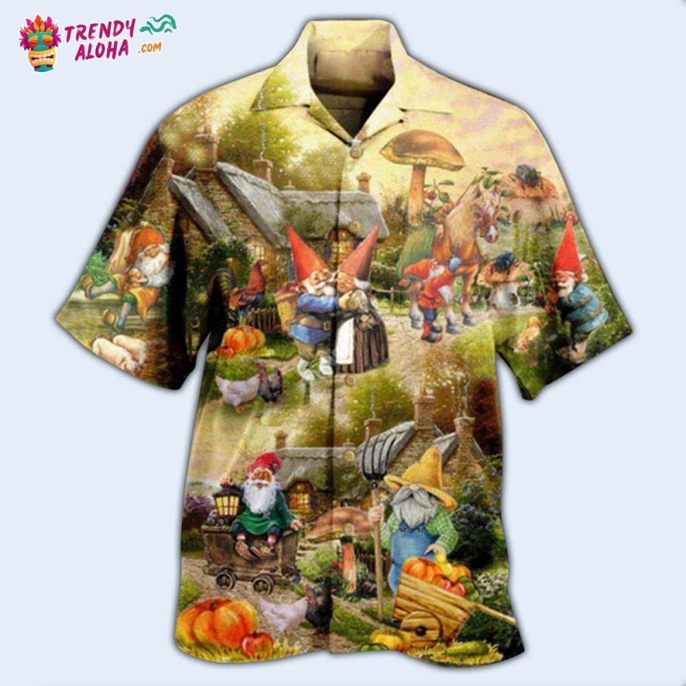 Gnome Farmer Oh Gnomes Hawaiian Shirt – Trendy Aloha
