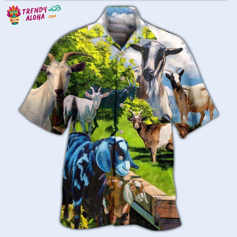 Goat Animals Goat Anything Hawaiian Shirt – Trendy Aloha