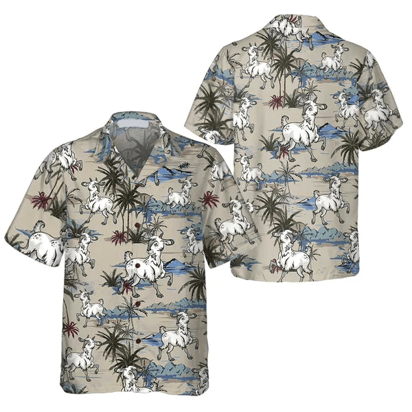 Goat Island Pattern All Printed 3D Trendy Hawaiian Shirt, Summer Gifts For Men And Women Goat Island Pattern All Printed 3D Trendy Hawaiian Shirt, Summer Gifts For Men And Women