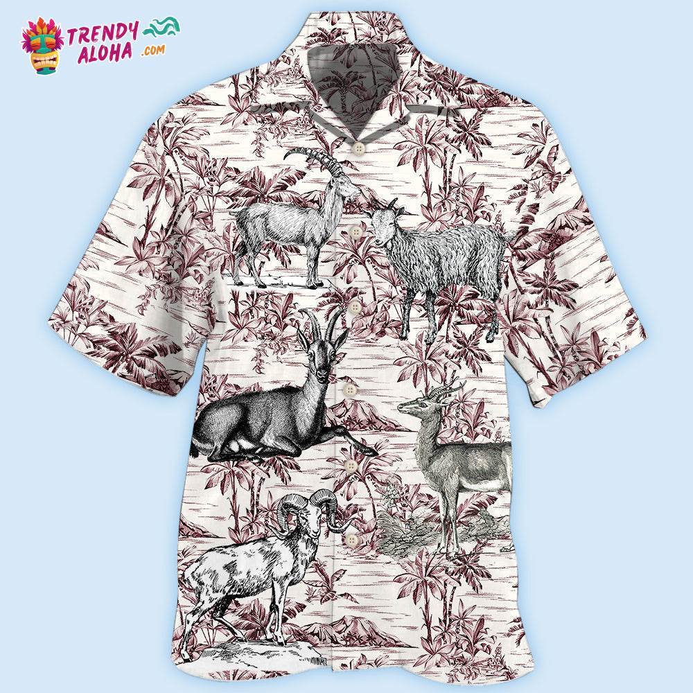 Goat Tropical Style Type Hawaiian Shirt – Trendy Aloha