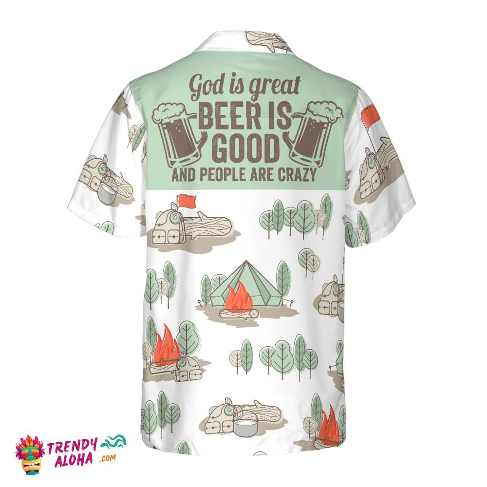God Is Great Beer Is Good Hawaiian Shirt