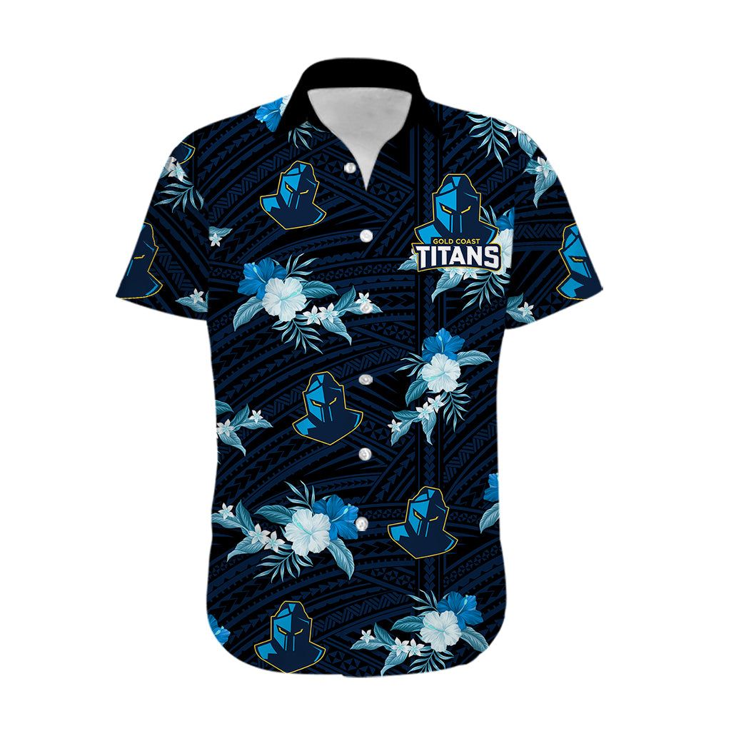 Gold Coast Titans 2023 NRL Hawaiian Personalized Titan Clash Tee