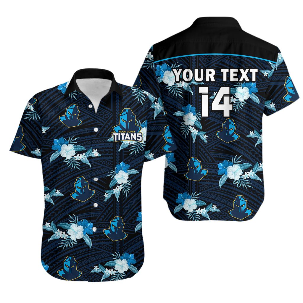 Gold Coast Titans 2023 NRL Hawaiian Personalized Titan Clash Tee