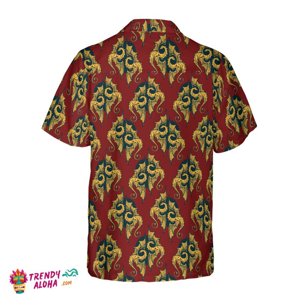 Gold Dragons For The Hero Hawaiian Shirt