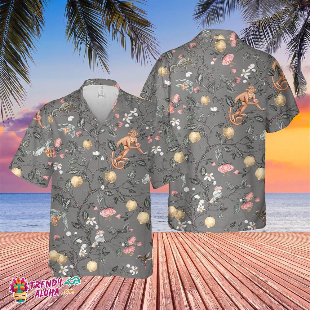 Gold Lemon Art Trending Hawaiian Shirt, Summer Vacation Hawaiian Shirt
