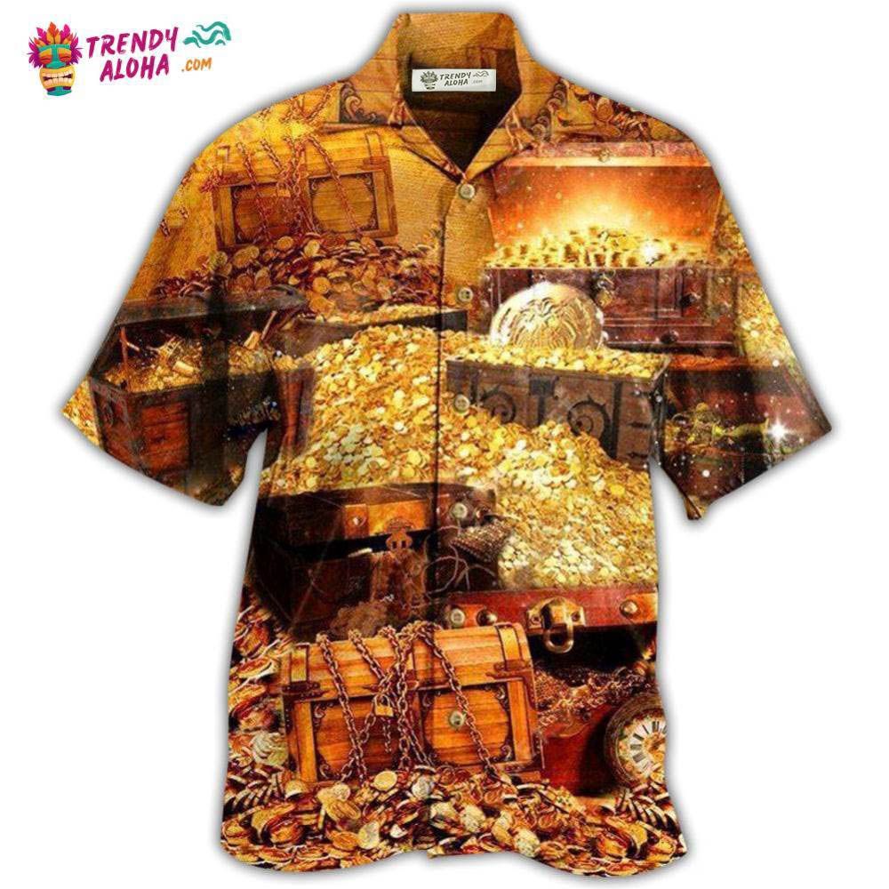 Gold Not All Treasure Is Gold Luxury Hawaiian Shirt – Trendy Aloha