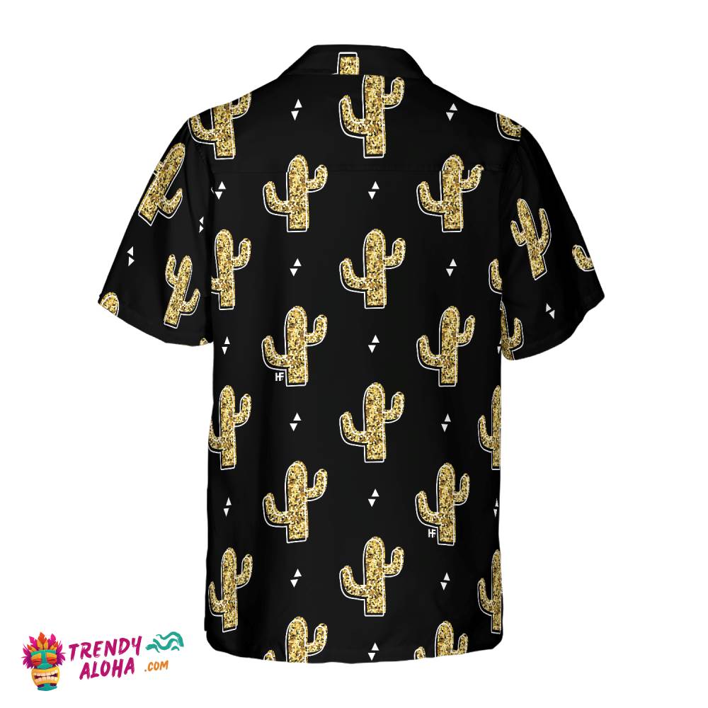 Golden Cactuses Hawaiian Shirt
