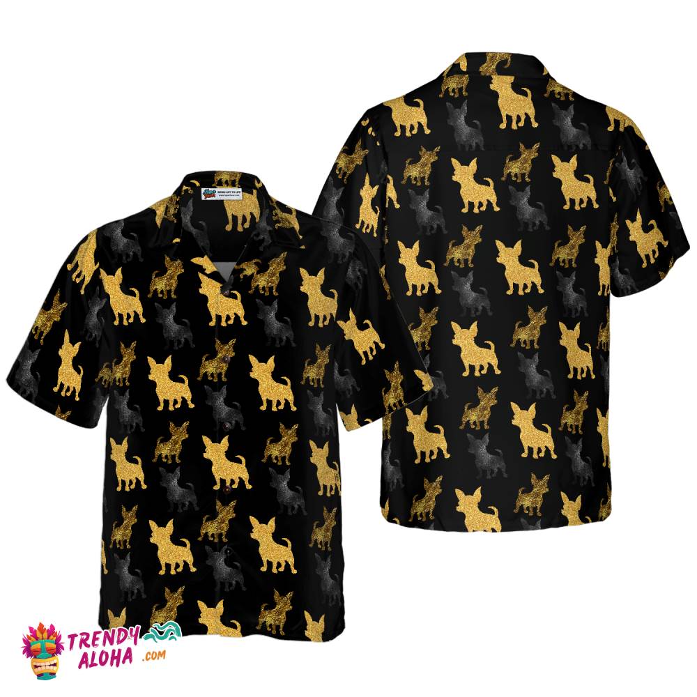 Golden Chihuahua Shirt For Men Hawaiian Shirt