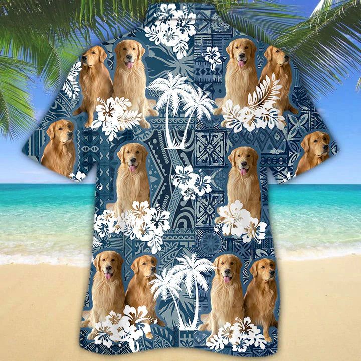 Golden Retriever 2 Hawaiian Shirt