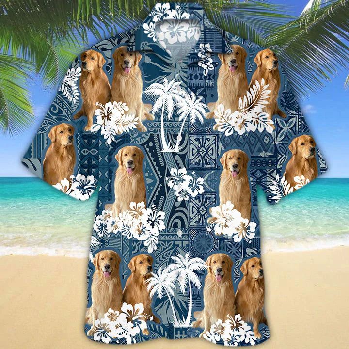 Golden Retriever 2 Hawaiian Shirt Golden Retriever 2 Hawaiian Shirt