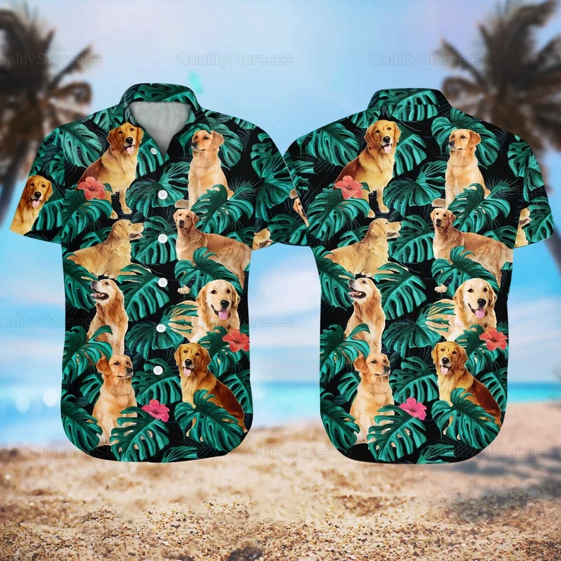 Golden Retriever Hawaii Shirt, Golden Shirt, Shirt For Men, Trendy Hawaiian Shirt Golden Retriever Hawaii Shirt, Golden Shirt, Shirt For Men, Trendy Hawaiian Shirt
