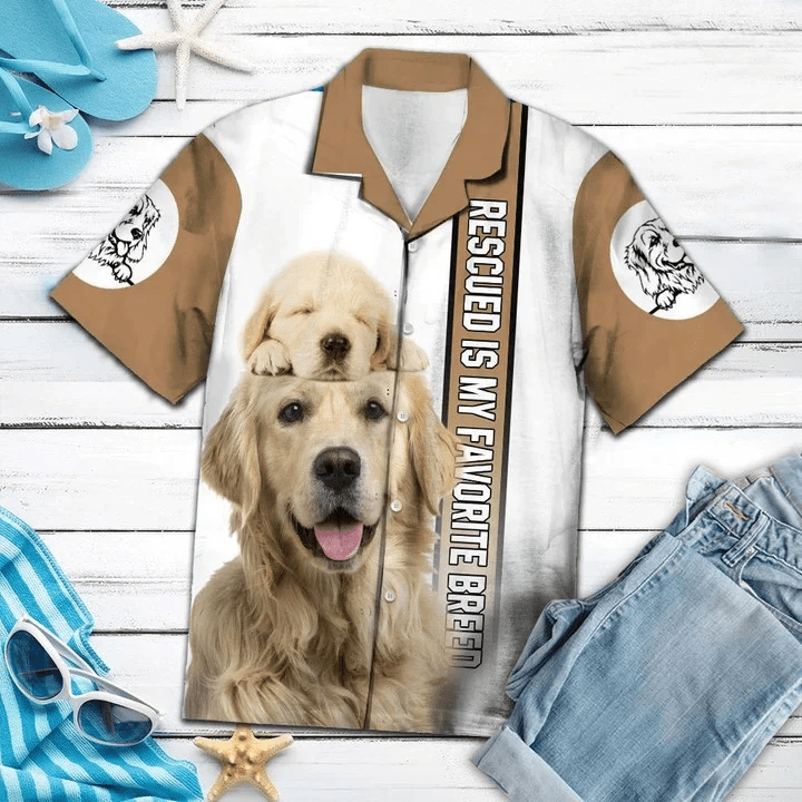 Golden Retriever Is My Favorite Breed Trendy Hawaiian Shirt Golden Retriever Is My Favorite Breed Trendy Hawaiian Shirt