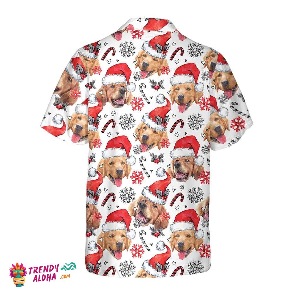 Golden Retriever Santa Hawaiian Shirt, Funny Christmas Dog Shirt For Men & Women, Best Christmas Gift