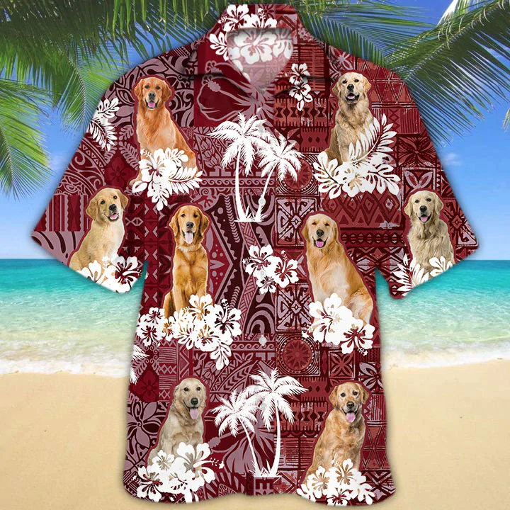 Golden Retriever Trendy Hawaiian Shirt, Gift For Dog Lover Shirts, Men’s Trendy Hawaiian Shirt Golden Retriever Trendy Hawaiian Shirt, Gift For Dog Lover Shirts, Men’s Trendy Hawaiian Shirt