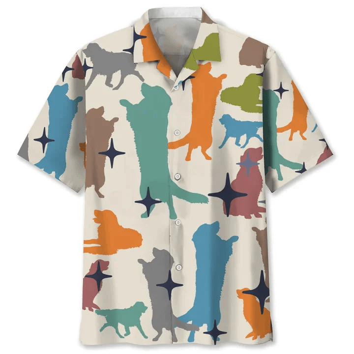 Golden Retriever Vintage Trendy Hawaiian Shirt, Trendy Hawaiian Shirt For Men, Summer Gift For Dog Lovers