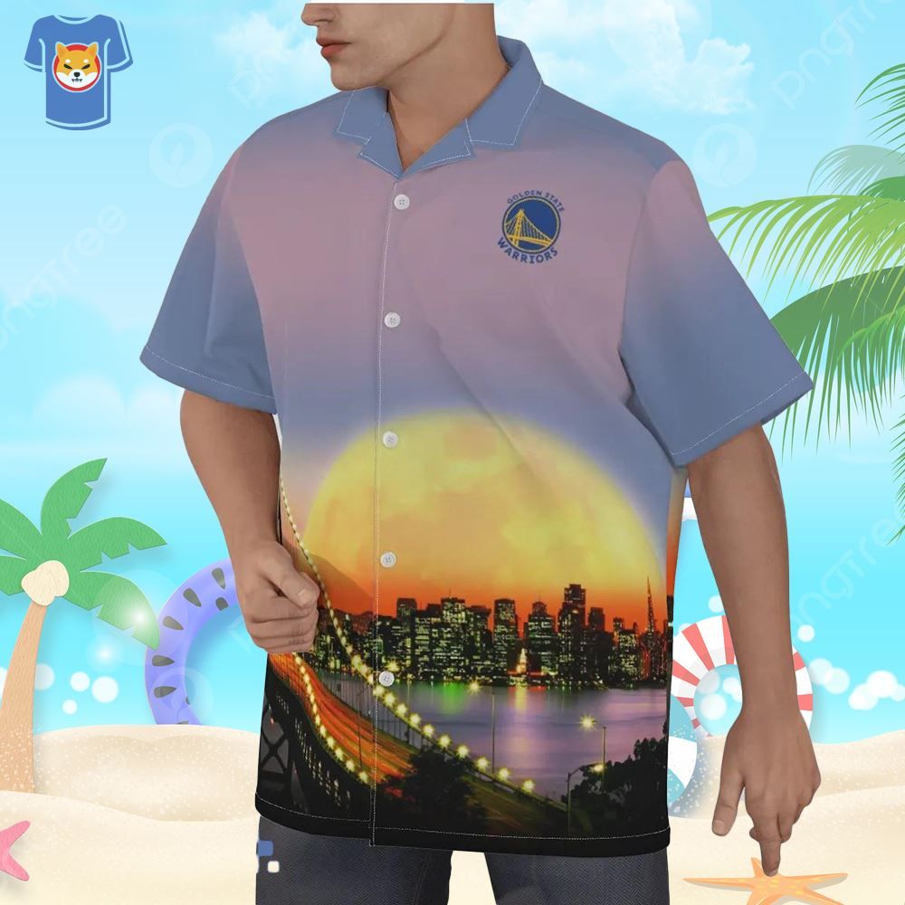 Golden State Warriors NBA City Art Hawaiian Shirt