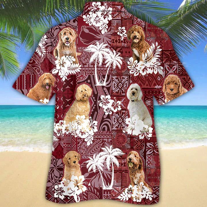 Goldendoodle Hawaiian Shirt, Gift For Dog Lover Shirts, Men’s Hawaiian Shirt