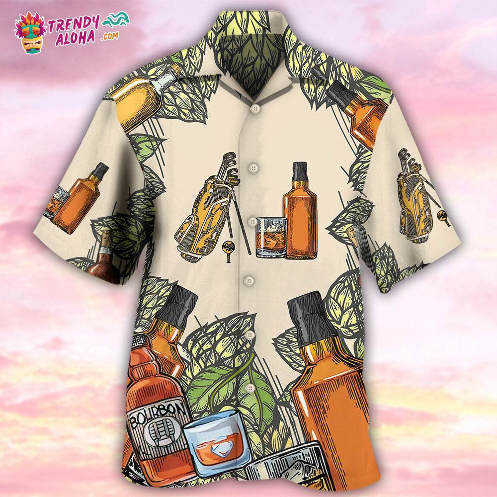 Golf And Bourbon I Like Hawaiian Shirt – Trendy Aloha