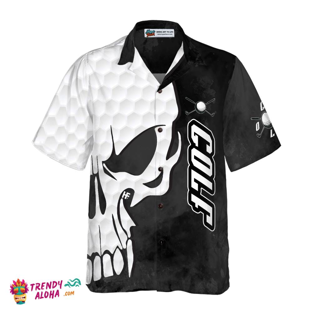 Golf And Skull Hawaiian Shirt